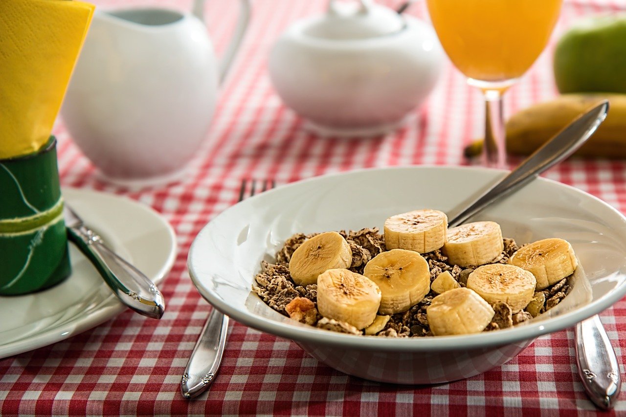 Desayuno sano con cereales